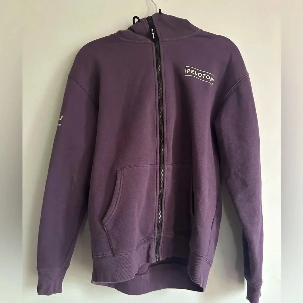 Peloton Purple Zip Up Hoodie Size Small